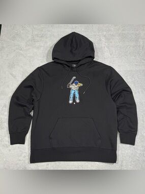 Eastside Golf Swingman Hoodie Men XL Black Pullover Embroidered Logo Streetwear